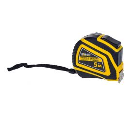 Рулетка BIBER QUADRO STOPPER автофиксация, нейлоновое покрытие, серия Профи, 5мх25мм тов-196537 