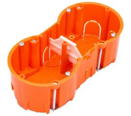 Монтажная коробка Bylectrica при скрытой разводке евростандарт с винтами для гипсокартона, 136x66x47,4 КЕ-504 исп.1 