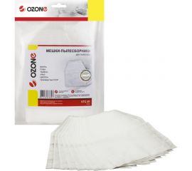Мешки-пылесборники для пылесосов ВИХРЬ, ПУМА, ТАЙФУН, УРАЛ, ЦИКЛОН (10 шт.) OZONE VTC-01  