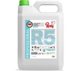 Универсальный низкопенный моющий концентрат эконом Reva Care professional r5 5л R415000E 