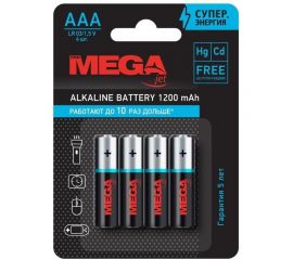 Батарейки ProMega ааа мизинчиковые, 4 штуки в упаковке 1188298 