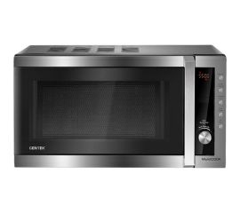 Микроволновая печь Centek СВЧ CT-1582 сталь, 700W, 20 л, 8 программ, таймер, подсветка, камера эмаль, ЖК-дисплей 