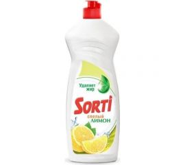 Средство для мытья посуды SORTI ГЕЛЬ АКТИВ 900 мл, лимон 608023 