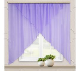 Комплект штор для кухни witerra марианна, 300x160, однотонная, сиреневый 105155 