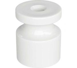 Универсальный пластиковый изолятор iTOK 20x24 мм, для наружного монтажа витого провода, белый (упаковка 20 шт) i-KPP-IZ-P-RETRO-20-WH 