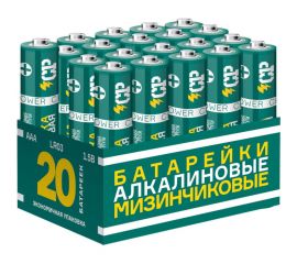 Алкалиновая батарейка CRAZYpower LR03 20 шт 5041431 
