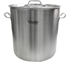 Кастрюля Viatto нержавеющая сталь с тройным дном 400x400 мм объем 50 л с двумя ручками 101307 62073 