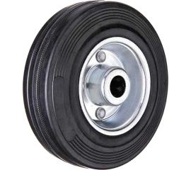 Колесо промышленное со стальным ободом, литой резиновой шиной и роликовым подшипником (D200 мм; 20 мм) Tech-Krep 148408 