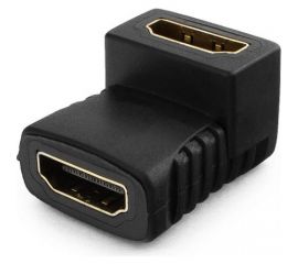Угловой переходник Cablexpert HDMI-HDMI, 19F/19F, золотые разъемы, пакет A-HDMI-FFL 