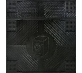 Резиновый антивибрационный коврик VORTEX 62x65x0,7 см, черный 24258 