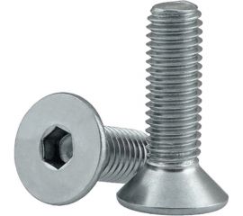 Винт Мир крепежа DIN 7991, М6x16, 8.8, цинк, 500 шт. Т0000001070 