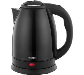 Чайник Centek CT-1068 Black 2 л, 2000 Вт, хромированная вставка на крышке 