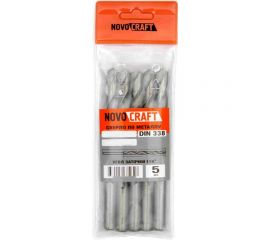 Сверло по металлу SAND (5 шт; 9х125х81 мм; среднее; DIN338) Novocraft B338090G 