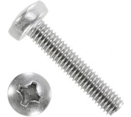 Винт Мир крепежа DIN 7985, М6x16, А2, 100 шт. Т0000003351 