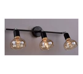 Настенно-потолочный спот РОССВЕТ 3* 60Вт* E14 РС21853 BK+CR/3C 