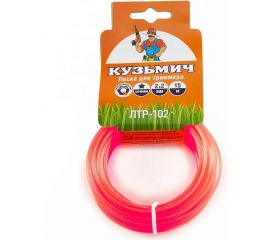 Леска для триммера ЛТР-102 2 мм, 15 м, звезда Кузьмич Р1-00005988 