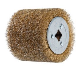 Щетка стальная с латунным покрытием 100x120 мм, проволока 0.3 мм WORTEX SW1012SW00319 