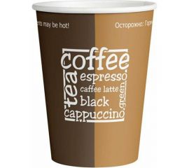 Одноразовые стаканы OfficeClean 300 мл, бумажные однослойные, с печатью, 50 шт 306583 