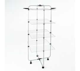 Напольная сушилка для белья VETTA вертикальная, 4 полки, на колесиках, окрашенная сталь, 70x61x175 см 452-080 