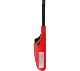 Бытовая газовая пьезозажигалка СОКОЛ с классическим пламенем, многоразовая, красная СК-306 61-0968 