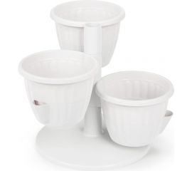 Цветочный горшок ЗПИ Альтернатива Каскад 0,7 л, белый М8067 