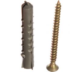 Набор для крепления плинтусов крепежная техника 8x40 дюбель с усами 20 шт. 83004 