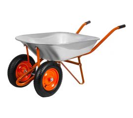 Тачка садово-строительная двухколесная в коробке СТРОЙМАШ, объём 80 л, грузоподъёмность 190кг 17037 