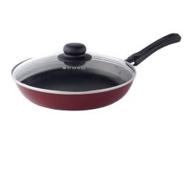 Сковорода SCOVO диаметр 28 см стеклянная крышка СЭ-030 