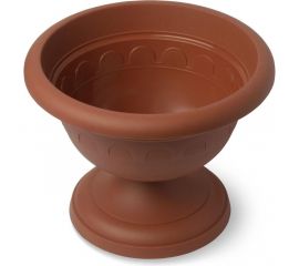 Низкий вазон Martika Колывань 0.6 л, диаметр 14 см, терракотовый С142Т 