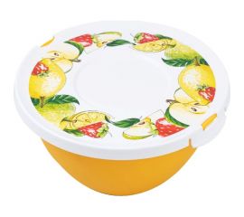 Миска с крышкой ПОЛИМЕРБЫТ с декором, 4л 433570200 