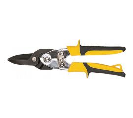 Ножницы по металлу FIT усиленные CrV Профи, прорезиненные ручки, прямые 260 мм 41573 