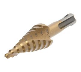 Сверло ступенчатое PRO (4-20 мм; HSS, TiN; SDS-plus) ТУНДРА 6937306 