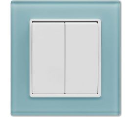 Двухклавишный выключатель Vesta Electric Exclusive Blue FVK050101SIN 