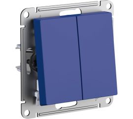 2-клавишный выключатель Systeme Electric Atlasdesign аквамарин сх.1, 10ах ATN001151 