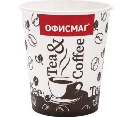 Одноразовые стаканы ОФИСМАГ 250 мл, 75 шт, холодное/горячее 606913 