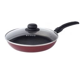 Сковорода SCOVO диаметр 22 см стеклянная крышка AL-008 