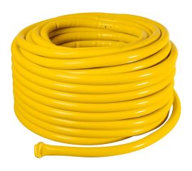 Армированный усиленный поливочный шланг Вихрь премиум, ПВХ, пищевой, трехслойный, 3/4"", 50 м, жёлтый 73/7/2/5 