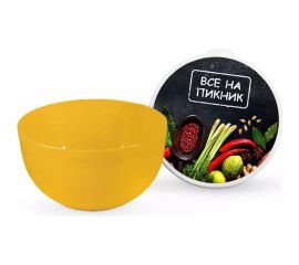 Миска с крышкой Полимербыт ВСЕ НА ПИКНИК 0.6 л 435941100 