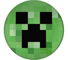 Тарелки Дон Баллон Пиксельный монстр 7/18 см, зеленый, 6 шт 77418 