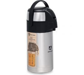 Настольный термос Арктика 2.5 л, с пневмонасосом, стальной 501-2500 