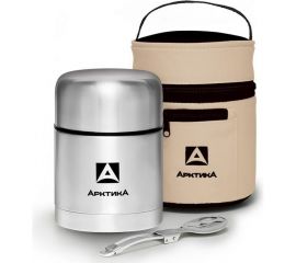 Стальной термос для еды Арктика 0.5 л 301-500А в чехле 