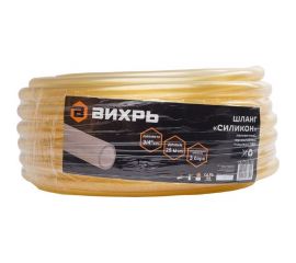 Поливочный однослойный шланг Вихрь Силикон 3/4"", 25 м, прозрачный 73/7/2/29 