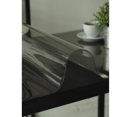 Силиконовая прозрачная скатерть Protect гибкое мягкое стекло, клеенка/пленка ПВХ на стол 140х80x0.08 см 10182 