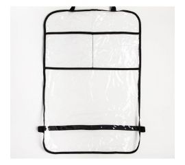 Защитная накидка на спинку сидения автомобиля СИМАЛЕНД 60x40 см, ПВХ, 2 кармана 4940725 