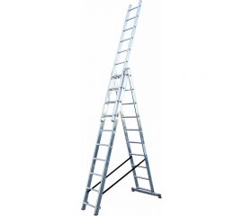 Универсальная трехсекционная лестница Krause CORDA 3x10 ступеней 010407 