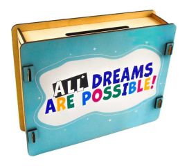 Копилка 50500 PREZENT Все мечты возможны, 21x17x7 см КПЛ-005 