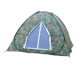 Туристическая 4-х местная однослойная палатка-автомат WILDMAN Милитари, 200х200х135 см 81-621 