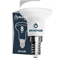 Светодиодная лампа Включай 8W E14 R50 4000K 220V LED PREMIUM R50-8W-E14-W 1004115 