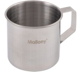 Кружка Mallony FONTE 250 мл, из нержавеющей стали, с загнутыми краями, 7х7 см 003062 