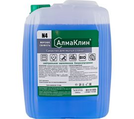 Нейтральное моющее средство для стёкол ООО ""БАЗОВАЯ ДЕЗИНФЕКЦИЯ"" АлмаКлин N4, 5 л, евро канистра N4-5Л 